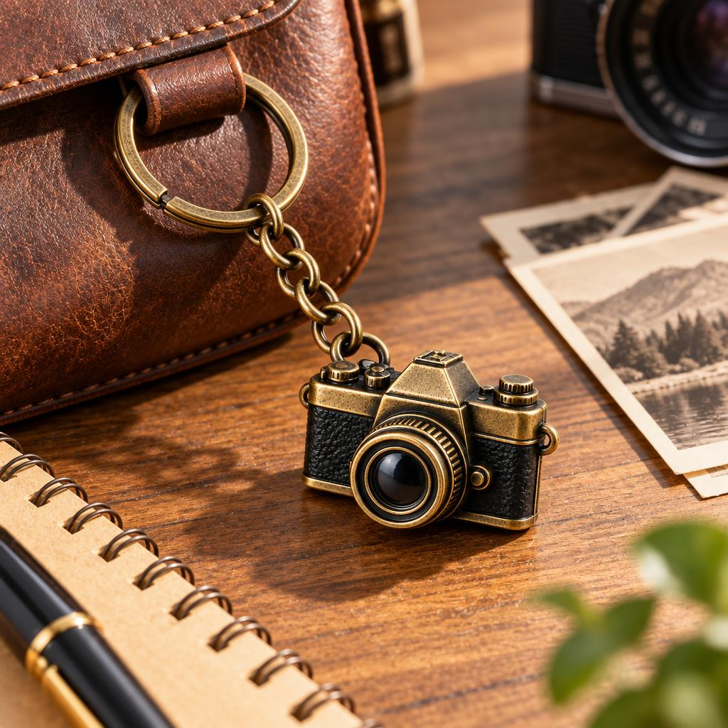 Retro Camera Keychain — view 2