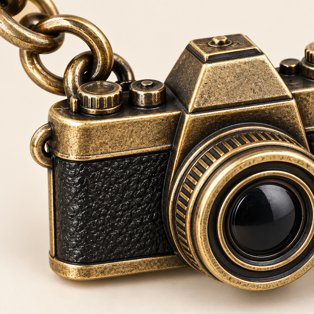 Retro Camera Keychain — view 3