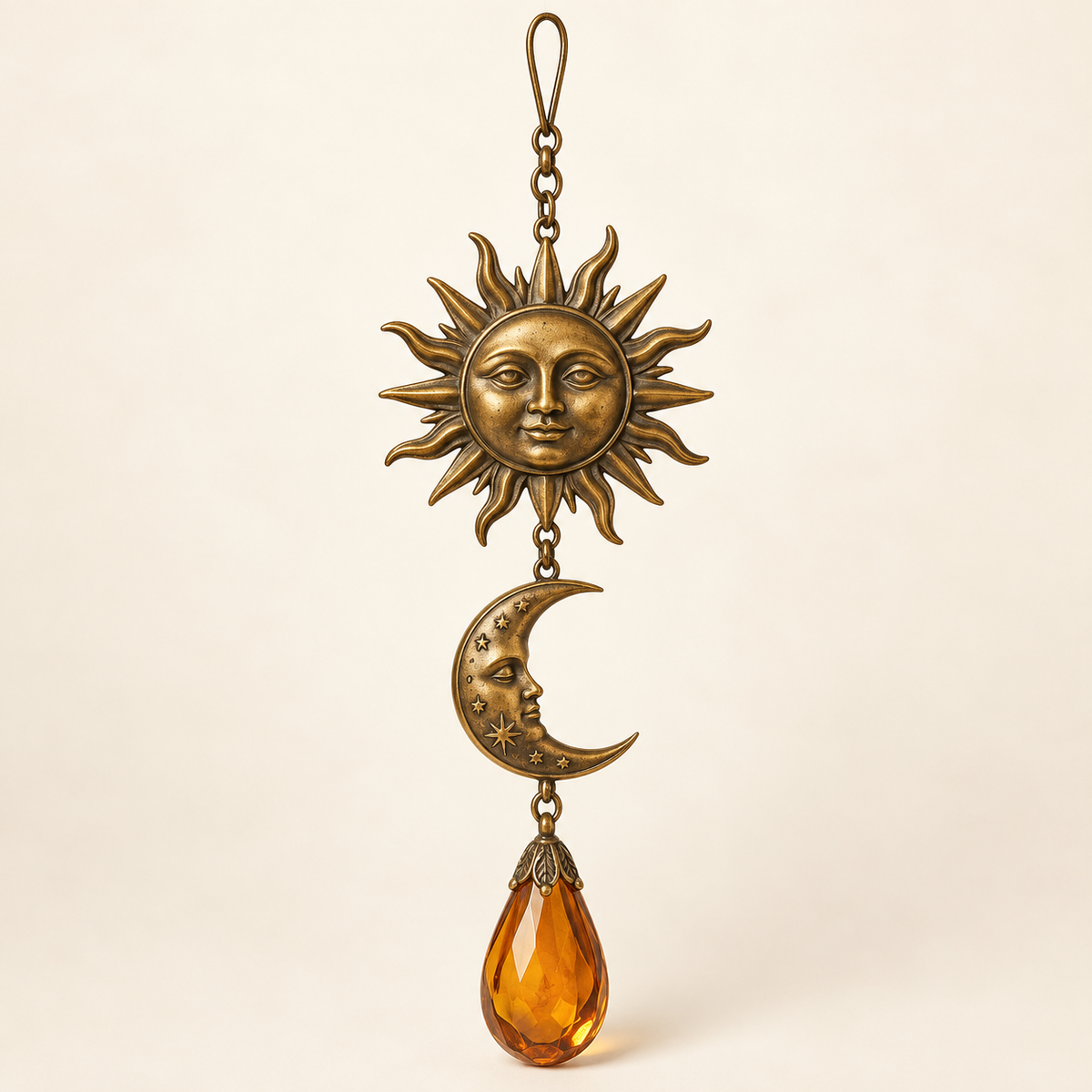 Sun & Moon Hanging Ornament — view 1