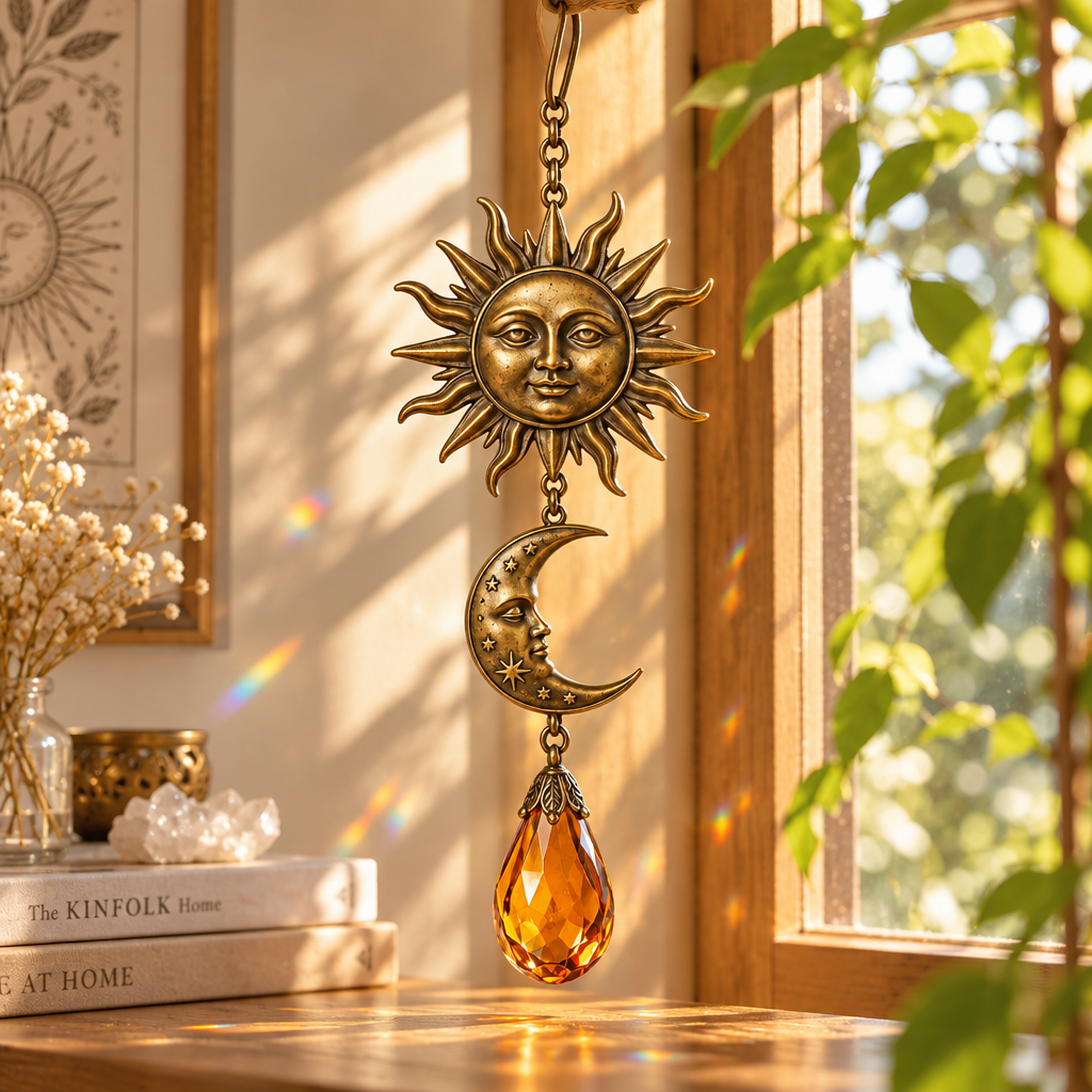 Sun & Moon Hanging Ornament — view 2