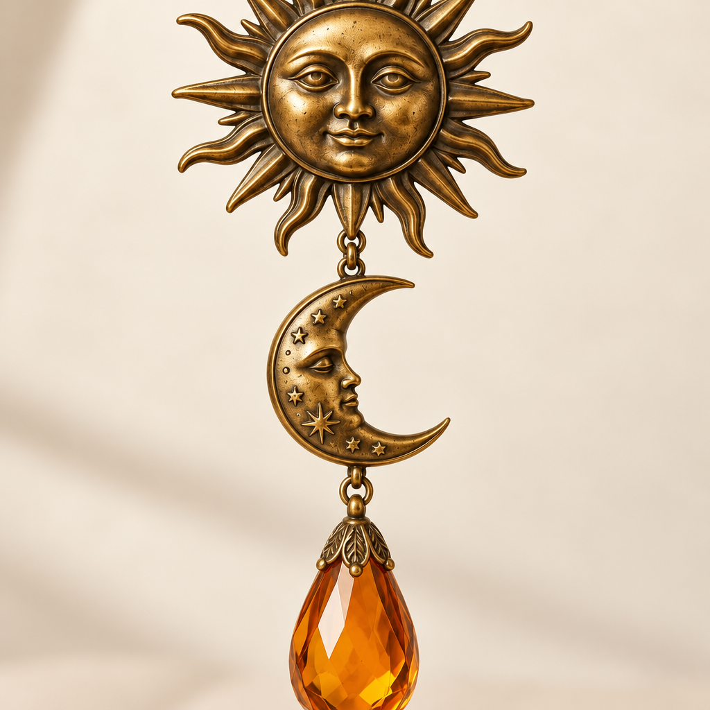 Sun & Moon Hanging Ornament — view 3