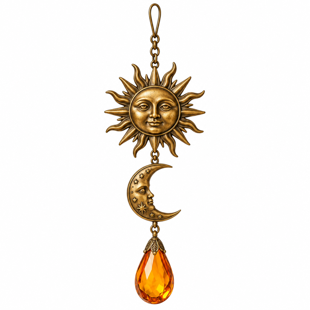 Sun & Moon Hanging Ornament — view 4